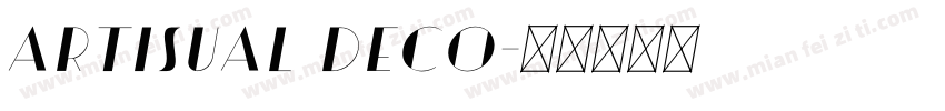 Artisual Deco字体转换